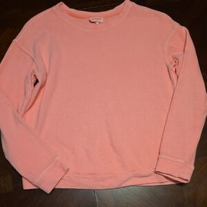 Neon Coral Crewneck Sweatshirt
